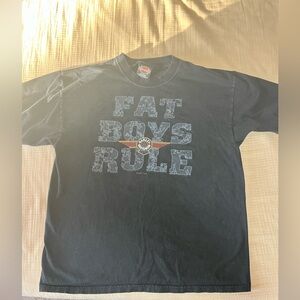 Harley-Davidson 2001 Black and Gold Chicago Tee